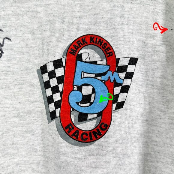 VTG 1993 Autographed Single Stitch‎ Mark Kinser Team Maxim Shirt Size XL - Picture 4 of 15